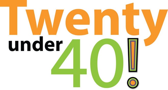 Twenty under 40! logo